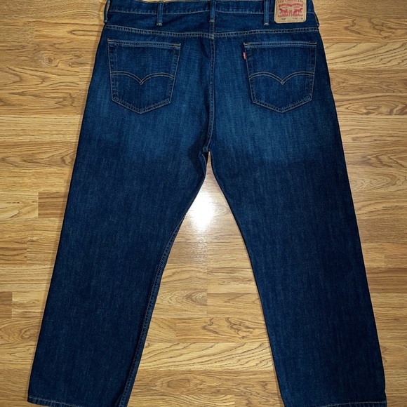 Levi’s 569 Loose Straight Fit Jeans Men’s Size 42x30 Dark Wash EUC - Picture 5 of 13